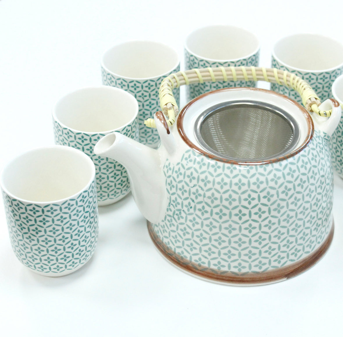 Set thé traditionnel - Mosaïque vert