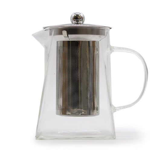 Théière en verre avec infuseur - Forme Tour - 780 ml