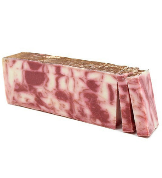 Tranche de savon artisanal - Argile rouge